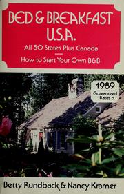 Cover of: Bed & breakfast U.S.A.: a guide to tourist homes and guest houses