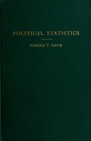 Cover of: Political statistics.