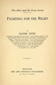 Cover of: ... Fighting for the right