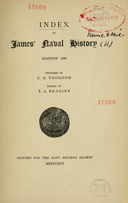 Cover of: Index to James' Naval history by C. G Toogood
