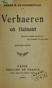 Cover of: Verhaeren en Hainaut