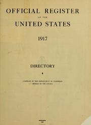 Cover of: Official register of the United States ...