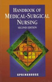 Cover of: Handbook of medical-surgical nursing. | 