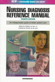 Cover of: Nursing diagnosis reference manual by Sheila M. Sparks