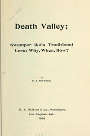 Cover of: Death valley ; Swamper Ike's traditional lore: why, when, how?