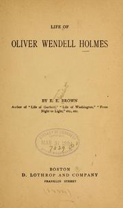 Cover of: Life of Oliver Wendell Holmes