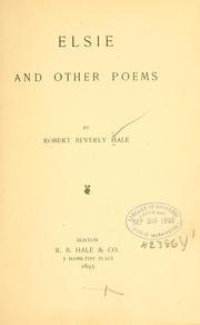 Cover of: Elsie by Hale, Robert Beverly