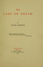 Cover of: My lady of dream