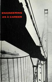 Cover of: Engineering as a career