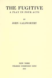 Cover of: The fugitive by John Galsworthy