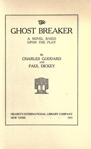 Cover of: The ghost breaker: a novel based upon the play