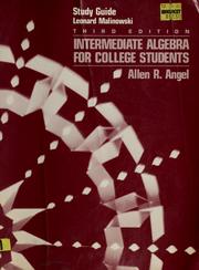 Cover of: Study guide by Leonard Malinowski, Leonard Malinowski