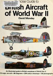 Cover of: Concise guide to British aircraft of World War II by David Mondey