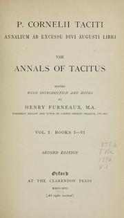 Cover of: P. Cornelii Taciti Annalium ab excessu divi Augusti libri = by P. Cornelius Tacitus
