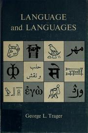 Cover of: Language and languages by George L. Trager