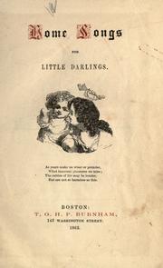 Cover of: Home songs for little darlings.