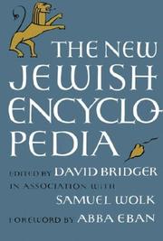 Cover of: The New Jewish encyclopedia by David Bridger, Samuel Wolk