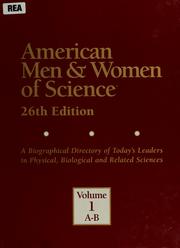 Cover of: American men & women of science: a biographical directory of today's leaders in physical, biological, and related sciences