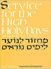 Cover of: Service for the High Holy Days