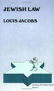 Cover of: Jewish Law by Louis Jacobs