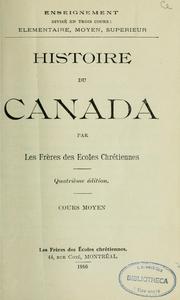 Cover of: Histoire du Canada: cours moyen