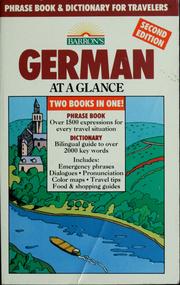 Cover of: German at a glance by Henry Strutz