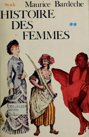 Cover of: Histoire des femmes.