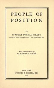 Cover of: People of position