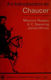 Cover of: An introduction to Chaucer by Maurice Hussey