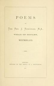 Cover of: Poems.