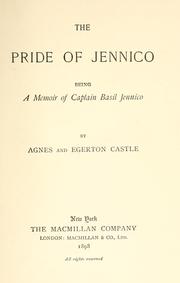 Cover of: The pride of Jennico by Agnes Castle