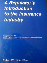 Cover of: A regulator's introduction to the insurance industry