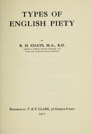 Cover of: Types of English piety