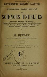 Cover of: Dictionnaire-manuel-illustré des sciences usuelles by Emile Bouant