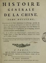 Cover of: Histoire générale de la Chine by Sima Guang