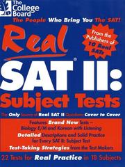 Cover of: Real SAT II: Subject Tests