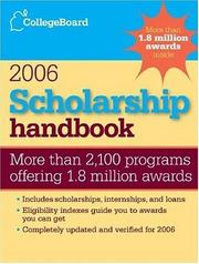 Cover of: Scholarship Handbook 2006