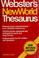 Cover of: Webster's New World thesaurus
