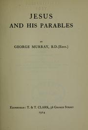 Cover of: Jesus and his parables