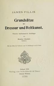 Cover of: Grundsätze der Dressur und Reitkunst