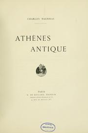 Cover of: Athènes antique by Charles Maurras