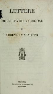 Lettere dilettevoli e curiose by Magalotti, Lorenzo conte