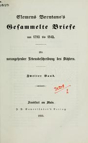 Cover of: Gesammelte Schriften by Clemens Brentano
