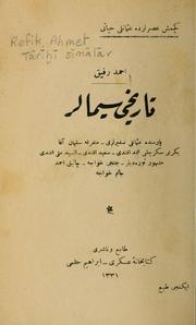 Cover of: Tārīhī sīmālar by Ahmet Refik