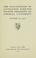 Cover of: The inauguration of Livingston Farrand, fourth President of Cornell University, October 20, 1921