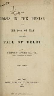 Cover of: The crisis in the Punjab: from the 10th of May until the fall of Delhi