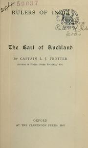 The Earl of Auckland by Lionel J. Trotter