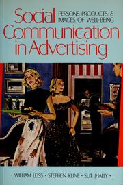 Cover of: Social communication in advertising: persons, products, & images of well being