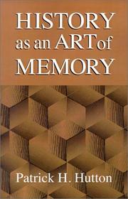 Cover of: History as an art of memory