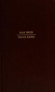 Cover of: Franz Kafka by Brod, Max